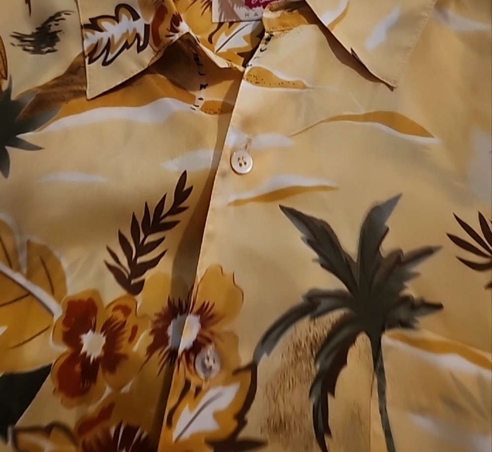 Hilo Hattie Hawian Shirt XL Yellow n